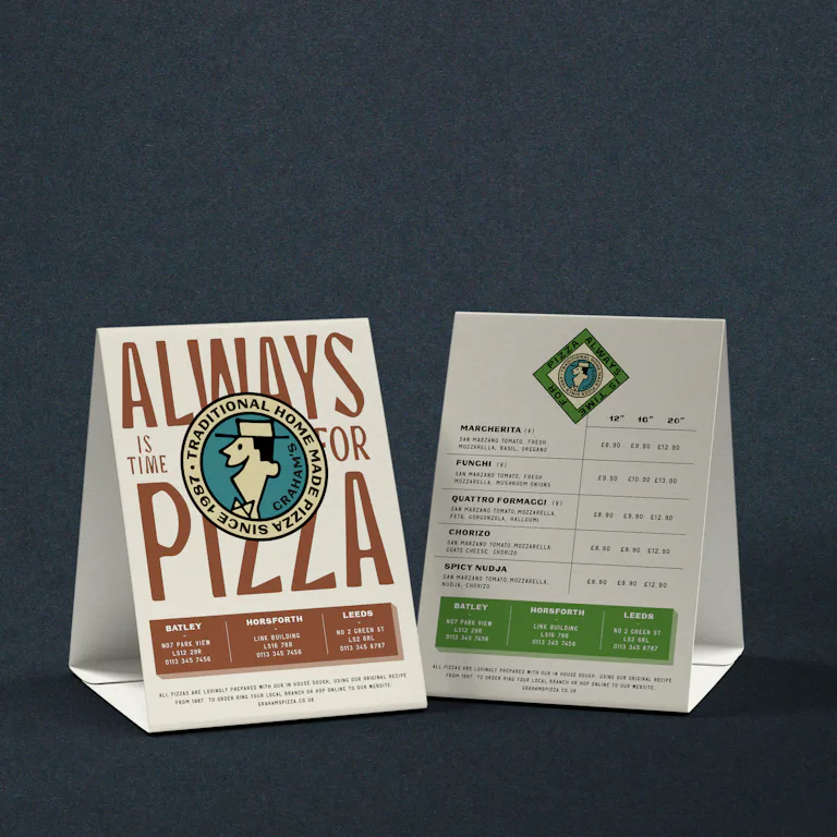Customised Table Talkers | PRINT.WORK